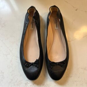 L.K. Bennett Thea Ballet Flats in Black, Size EU 41 (approximately US 10)